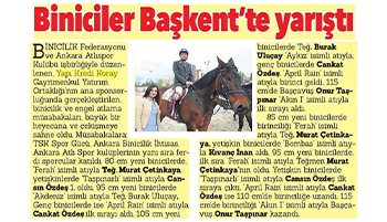 Biniciler Başkent'te yarıştı - Hürriyet Ankara